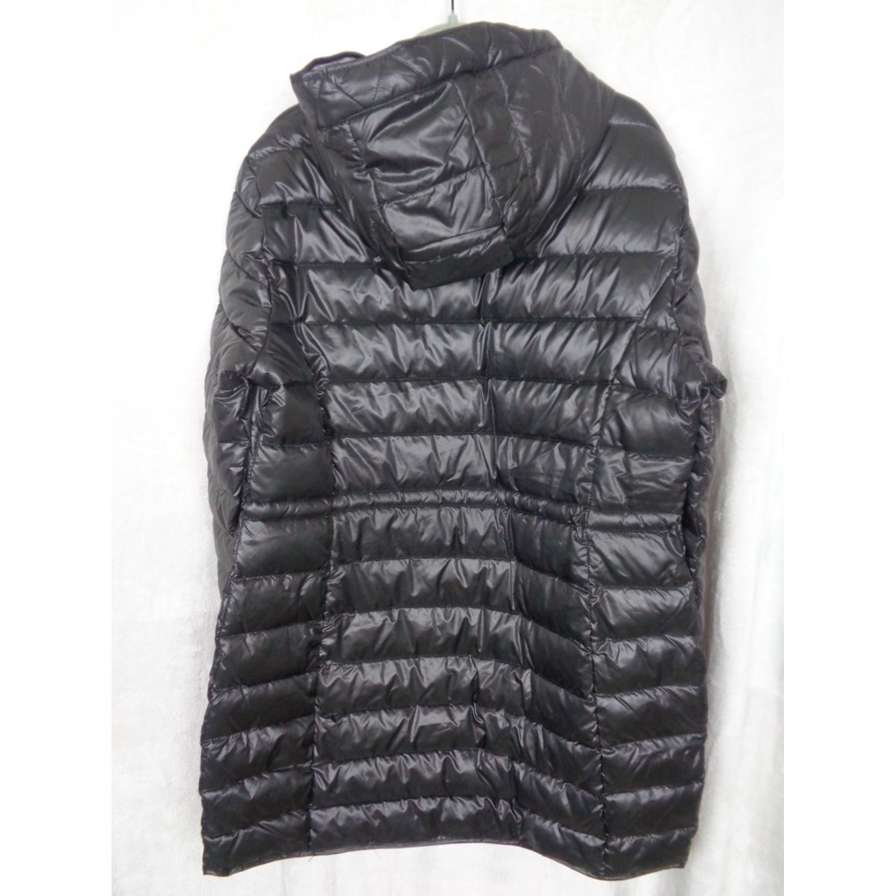 Kenneth Cole Womens Black Puffer Jacket Size Large Hooded Zip Front‎ NWT - Picture 4 of 6